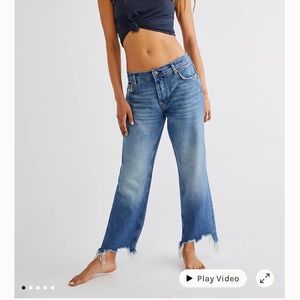 Free People Maggie Mid-rise Straight Leg Jean Size 30